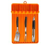 Silicone Spatula Mat - Heat Resistant Spoon Rest, Non Slip Utensil Tray | Silicone Frying Cooking Pad, Multi-Purpose Drip Catcher Mat with 8 Temples, Kitchen Counter for Stove, Grill, Cookware