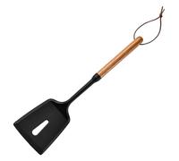 Silicone Spatula - Non-Stick Kitchen Utensils with Spatula with Ring Strap | Baking Stirring Turning Home Restaurant Pancake Eggs Burgers Vegetables Heat Resistant Gadg