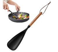 Silicone Spatula - Non-stick Spatula, Spoon with Cord, Cooking Tools Mett Wooden Handle | Ideal For Baking, Mixing, Scraping, Flipping, Home, Apartment, Restaurant, Fish, Vegetable,