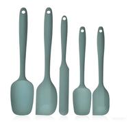 Silicone Spatula Set 5 Piece Kitchen Utensils, Heat Resistant to 445°F, Sage Green, Non-Stick Cooking Magic! Durable Silicone Easy Clean Perfect for Flipping Pancakes & Cooking with Kids