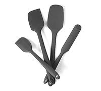 Silicone Spatula Set of 4 Pcs | 315℃ Heat-Resistant Non Stick Rubber Spatulas | Easy to Clean Spatulas Spoons Set | Silicone Cake Scraper Baking Gadgets | Kitchen Utensils for Cooking, Mixing, Baking