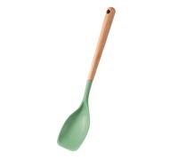 Silicone Spatula - Silicone Spatula Spoon, Dishwasher Resistant Utensil Kitchen Spatulas with Wooden Handle for Serving and Frying Vegetables, Meat and Soup in the Kitchen