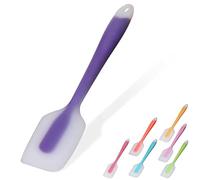 Silicone Spatula, Spatulas for Cooking 450°F Heat Resistant Seamless Rubber Spatulas Non-Stick Silicone Kitchen Utensils for Cooking, Baking and Mixing, Dishwasher Safe (Purple)