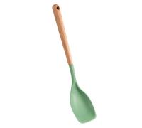 Silicone Spatula Spoon, Flexible Silicone Kitchen Utensil, Mixing Spatula with Wooden Handle, for Serving and Roasting Meat and Soup in the Kitchen