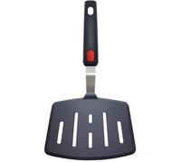 Silicone Spatula Turner, Heat Resistant Pancake Spatulas for Nonstick Cookware Pan, Wide Slotted Cooking Spatula for Frying Omelette, Egg, Fish and Kitchen Use, Thin Flexible Dishwasher Safe, Black