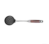 Silicone Spatula Wood Handle 16.5 Inch Non-Scratch Slotted for Turner Silicone Steel 16.2 Inch Black Design Soup Ladle Stainless Steel Wood Grip 14.6 Inch Safe Skimmer Spoon Silicone (Skimmer Ladle)