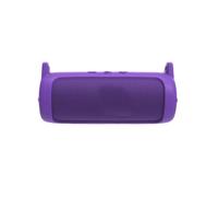 Silicone Speaker Carrying Case for JBL FLIP 7 Bluetooth-compatible Speaker, Travel Carrying Protective with Shoulder Strap and Carabiner (Light purple)