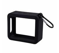 Silicone Speaker Case Cover for JBL GO 2 GO2 Stand Up Protective Cover Shell Anti-fall Travel Durable Shockproof Case Bluetooth Waterproof Speaker Accessories (black)