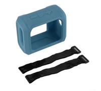 Silicone Speaker Case for JBL GO3 Bicycle Bracket for Easy Carrying and Protection (Blue)