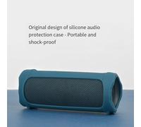 Silicone Speaker Cover for JBL Flip5 Stylish, For Durable Protection & Convenient Portability (Black(Blue(with shoulder))
