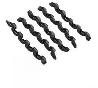 Silicone Spiral Cable Guard 5-Pack Bike Frame Protector(Black)