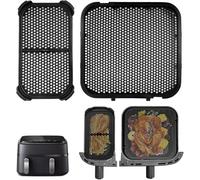 Silicone Splash Guard Accessories for Philips Airfryer 3000 Dual Basket, Henxing Pack of 2 Airfryer Accessories for Philips Steam Airfryer 5000 Series Dual Basket, Splash Guard for Philips NA350 6L/3L