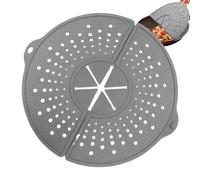 Silicone Splatter Guard - Foldable Heat Resistant Cover, Rotatable Grease Splatter Guard, Universal Pot Pan Cover for Cooking Frying Boiling | Anti Splash Kitchen Protector for Stewing Steaming