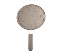 Silicone Splatter Guard For Frying Pans, 28cm Diameter Grease Screen With Heat Resistant Handle, Stainless Steel Mesh Lid For Cooking Oil For Splash Protection, Grey