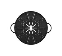 Silicone Splatter Guard - Splash Shield Lid, Collapsible Splatter Screen - for Pans, Bacon, Pots Cooking, Stovetops, Utensils, Bakers