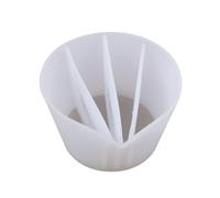 Silicone Split Cup for Paint Pouring Reusable Dividers Fluid Art Acrylic Epoxy Resin Easy Clean Precise Flow Control DIY Craft (White, One Size)