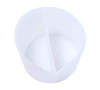 Silicone Split Cup Polylactice Pour Cup, Split Cups with Dividers, Silicone Resin Acrylic Epoxy Fluid Pour Cups Supplies(2 Chambers)
