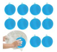 Silicone Sponge Dish Brush, Silicone Cleaning Brushes, Silicone Dish Scrubber, 10 Kitchen Dishwashing Cleaning Brush Sponge, Silicone Scrub Brush, Reusable Dish Scrubber