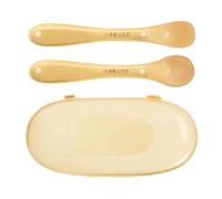 Silicone Spoon 2-Pieces Ergonomic Small Food-Grade Scoop with Storage Case
