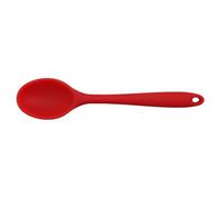 Silicone Spoon, Kitchenware, Cooking Spoon, Kitchen Aid, Soup Spoon, Cooking Utensils Made of Wood for the Kitchen (Red, One Size)