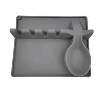 Silicone Spoon Rest for Kitchen - Kitchen Utensil Storage | Cooking Spoon Holder with Drip Pad,for Spatula Soup Ladle Tweezers Tongs Cooking Enthusiasts Sauce Makers Busy Parents Apartment Bakers
