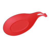 Silicone Spoon Rest Kitchen Silicone Spoon Holders Heat Resistant Rest Teabag Tidy Holder red