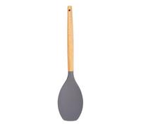 Silicone Spoonula with Wooden Handle - Heat Resistant Cooking Utensil for Stirring, Mixing, Scraping & Serving - Flexible Kitchen Tool for Everyday Cooking & Baking