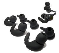 Silicone Sport Ear Hooks & Ear Tips for Beats Flex/Studio Buds, Anti-Slip Replacement Tips for Beats Earbuds - Comfort Fit, 3 Pairs (Black)