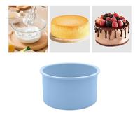 Silicone Springform Pan Protector for Round Springform Pans, Silicone Baking Pan Accessories Preventing Water from Entering the Spring form Pan (4 inches blue)