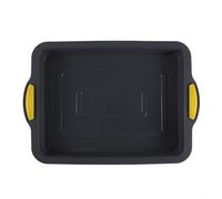 Silicone Square Cake Pan 11x8.3 Inch for Brownies, Mousse, Cheesecake, Layer Cakes, Cornbread, Coffee Cake and More (Grey Y)