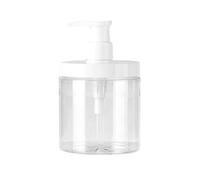 Silicone Squeeze Bottle Liquid Dispenser with Clear Visible Capacity from 500ml to 1000ml for Home Office Bathroom Transparent Refillable Squeeze Bottle