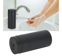 Silicone Squeeze Lotion Bottle, 240ML Soap Dispenser Manual Hand Sanitizer Dispenser with Lid Soft Refillable Silicone Bottle Easy Squeeze for Kitchen Bathroom(Black)