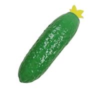 Silicone Squeeze Toy, Slow Rising Pickle Fidget, 4.7x1.5 Inches Stress Reliever with Soft Texture, Flexible Green Rubber Vegetable, Fun Realistic Design with Bumps, Sensory Tool for Kids Adults
