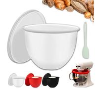 Silicone Stand Mixer Bowl Liners, Silicone Liners for Kitchen Tilt-Head 5 Qt Mixers - Kitchen Mixer Attachments & Accessories - Replacement Mixer Bowls No Longer Needed (White)