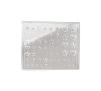 Silicone Star Mold Flexible Sturdy For Nails Art Resin Easy Release Reusable Tool Nail Art Molds