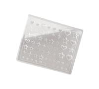 Silicone Star Mold Flexible Sturdy For Nails Art Resin Easy Release Reusable Tool Star Nail Mold