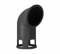 Silicone Steam Release Diverter for InstantPotLux & Foodi, Black | Heat-resistant silicone, custom 5.44cm base, fits InstantPotLUX 3-8 Qt & NinjaFoodi, kitchen cabinet moisture protection