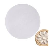 Silicone Steamer Liner - Non-stick Mesh Mat | Reusable Food Fabric for Ravioli | Round Disc Washable Heat Resistant for Basket, Paniñi Pastry Dim Sum