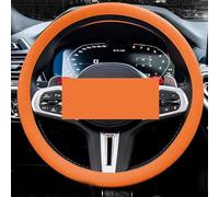 Silicone Steering Wheel Cover, Car Steering Wheel Cover, Anti-Slip Car Steering Wheel Protective Cover, Fit 12.6-16 Inch, for Car SUV Truck Van, for Women & Men (Orange)