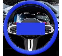 Silicone Steering Wheel Cover, Car Steering Wheel Cover, Anti-Slip Car Steering Wheel Protective Cover, Fit 12.6-16 Inch, for Car SUV Truck Van, for Women & Men (Dark blue)