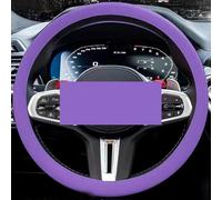 Silicone Steering Wheel Cover, Car Steering Wheel Cover, Anti-Slip Car Steering Wheel Protective Cover, Fit 12.6-16 Inch, for Car SUV Truck Van, for Women & Men (Purple)