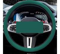 Silicone Steering Wheel Cover, Car Steering Wheel Cover, Anti-Slip Car Steering Wheel Protective Cover, Fit 12.6-16 Inch, for Car SUV Truck Van, for Women & Men (Dark green)