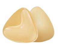 Silicone Sticky Push-up Bar Pads Inserts,Double Sided Bra Inserts, Waterproof Reusable Invisible Push Up Pads for Strapless Backless Dress, Bikini, Wedding Evening Outfit (UK, Cup & Band, A) Beige