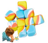 Silicone Stone Building Block Toy, Colorful Silicone Toy, Colorful Stone Fingertip Toy Play Puzzle Illumination Early Education Toy for Home Sight