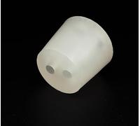 Silicone Stoppers with Two Holes - Lab, Pharmaceutical, Food, Winemaking (32/26 mm)
