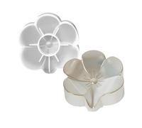 Silicone Storage Box Mold Flower Shape Soap Storage Box Molds for Home Decoration