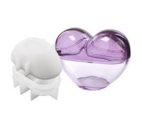 Silicone Storage Box Mold, Heart Shaped Casting Design, 110x66x37mm, Jewelry Box Silicone Molder, Heart Casting Mold, Heat Resistant, for Hobbyists and Artists