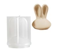 Silicone Storage Case Molds Rabbits Ear Shape Holders Storage Containers Mold with Lid for Creative Minds Food Grade Silicone Mold