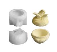 Silicone Storage Jar Jewelry Case Mold Embossed Stripe Container with Lid, Cup Resin Casting Embossed Rotating Striped Heart-Shaped Cup Silicone