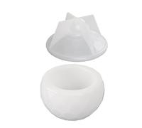 Silicone Storage Jar Mold Jewelry Box Molds Trapezoid Container with Lid Cup Resin Castings Mold DIYs Home